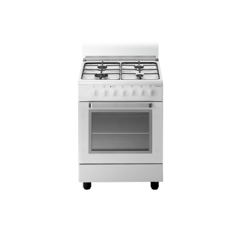 Tecno Gas Cucina Stile Arke' D63NWS 60x60 Forno Multifunzione 4 Fuochi Bianco