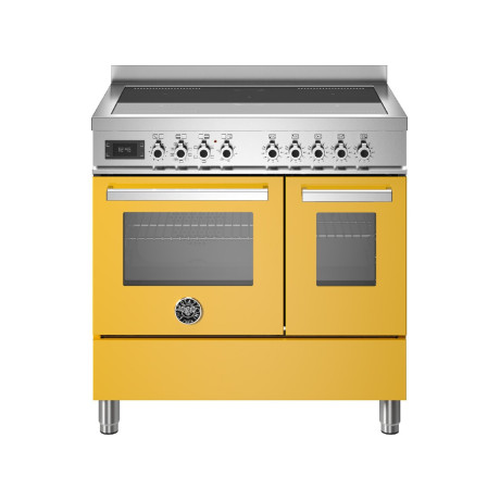 Bertazzoni PRO95I2EGIT Professional Cucina da accsoto cm. 905 zone cottura + forno elettricogiallo