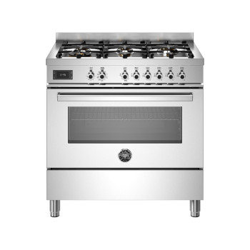 Bertazzoni PRO96L1EXT Professional Cucina da accosto cm. 906 fuochi a gas + forno elettricoinox