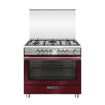 Glem Gas Cucina SB965MRV 90x60 Rosso Forno multifunzione elettrico termoventilato - PRONTA CONSEGNA